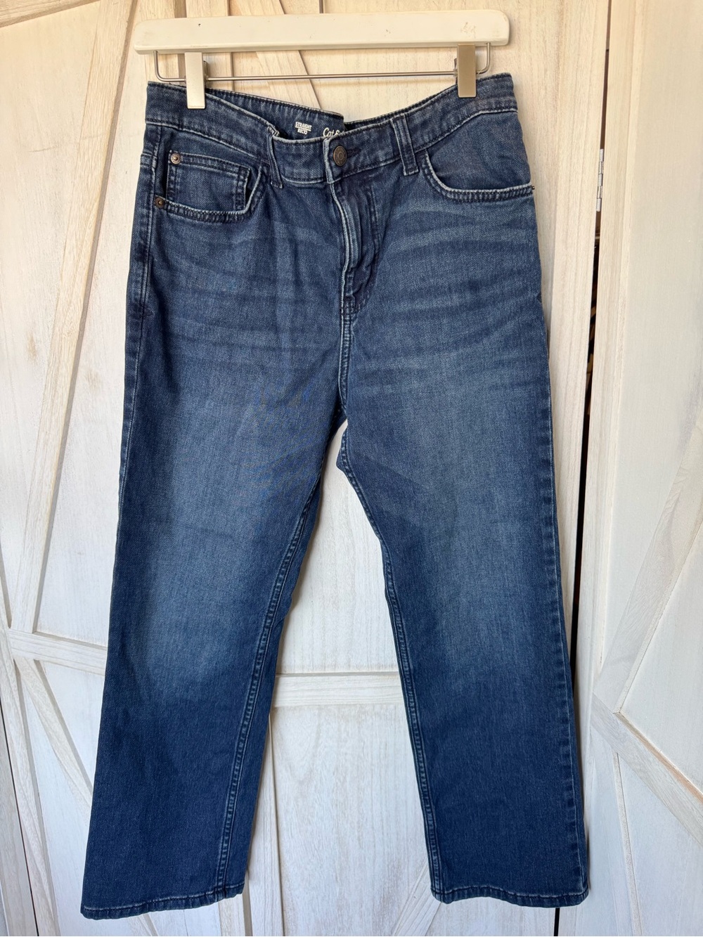 Cat & Jack boys Straight Jeans in Blue Denim size 14 husky